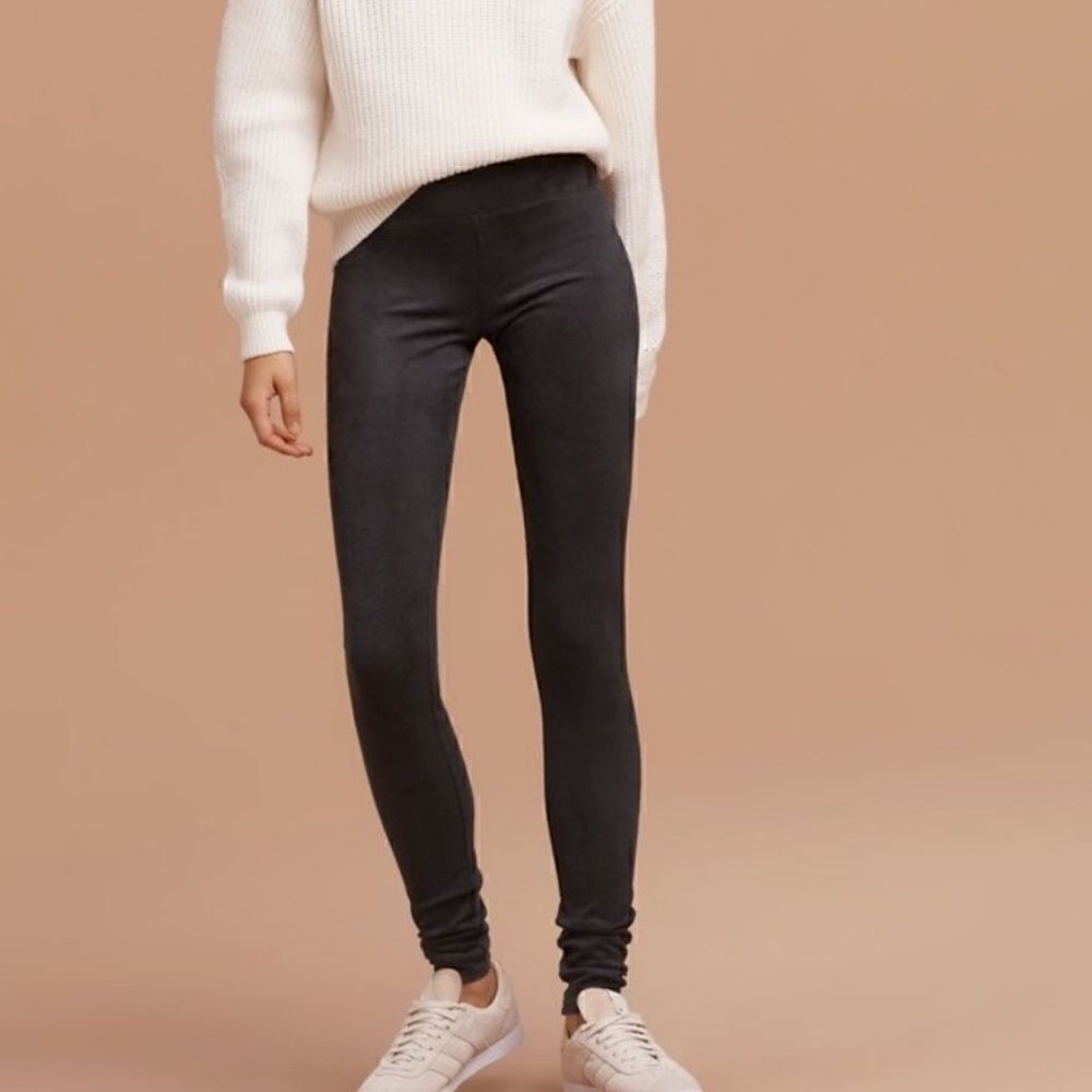Aritzia Wilfred Free Daria Suede Pant Charcoal Women’s Medium